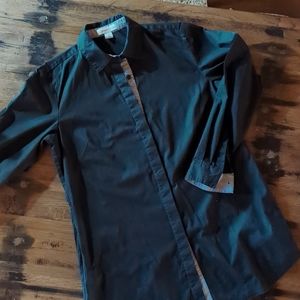 Smart Coldwater Creek Long Black Button Down Shirt. Sz XS
